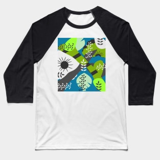 Floral puzzle Baseball T-Shirt